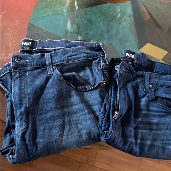 PAIGE Men's Dark Blue Jeans 2 of them